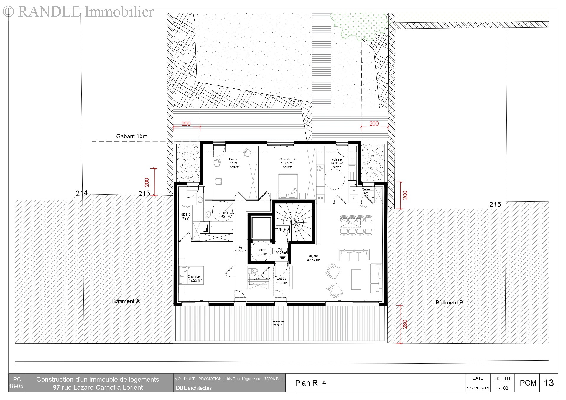 Vente appartement - LORIENT 130 m², 4 pièces
