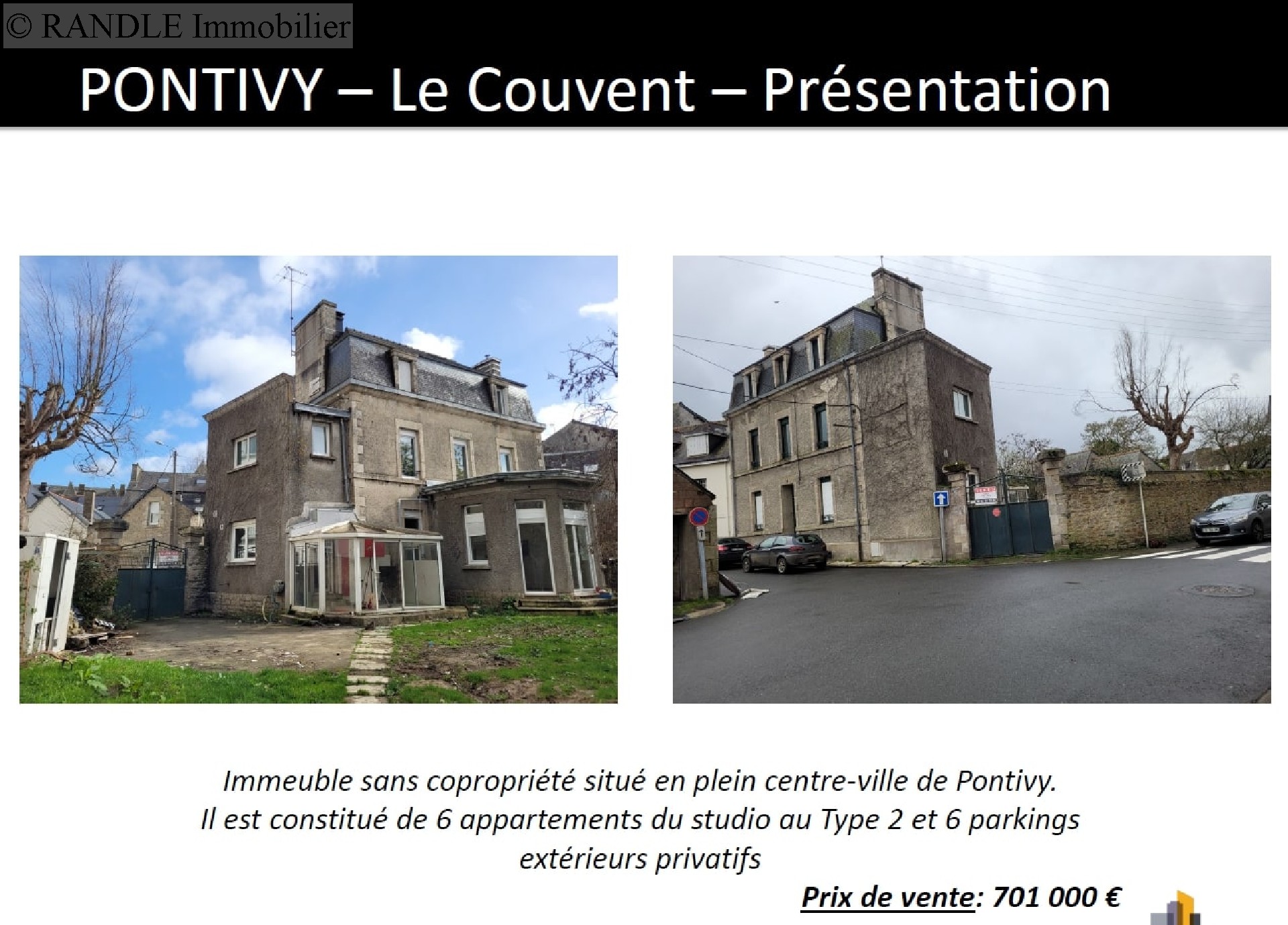 Sell building - PONTIVY 201 m², 12 rooms